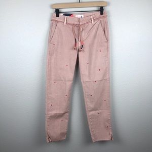 NWT Sundry Hearts La Fete Cropped Pant- Size 24